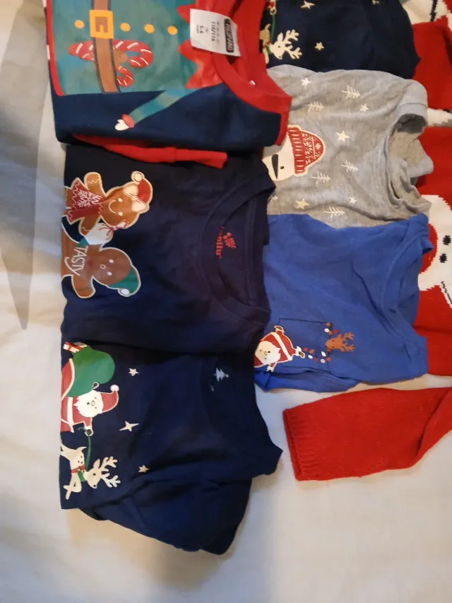 Lote jerseys infantiles Navidad T.98/110 y 110/1