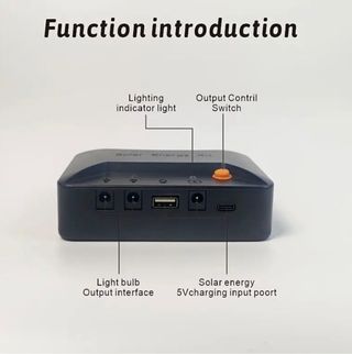 Kit Panel Solar + Bombilla LED