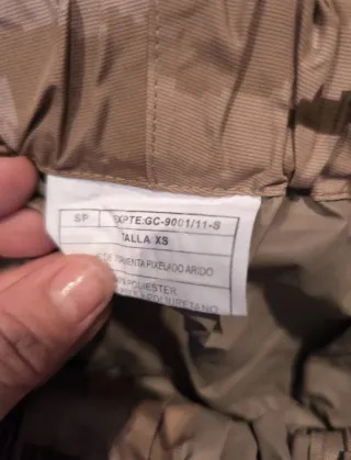 Chubasquero Militar 2 Piezas Desierto