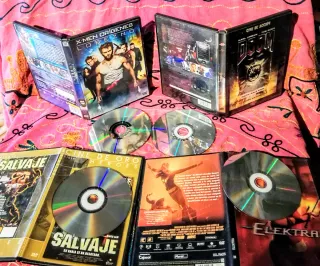 DVDS PELÍCULAS DISTINTOS GÉNEROS:1X0,5€