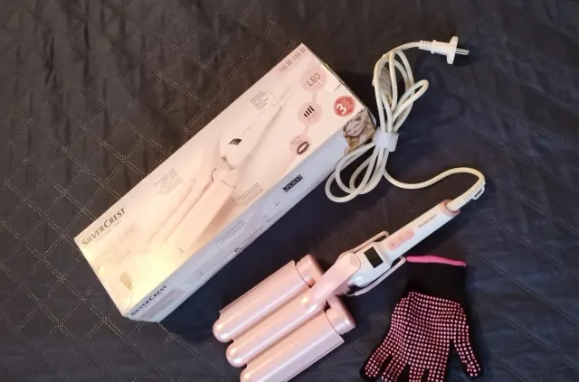 Ondulador Silvercrest Rosa y Blanco