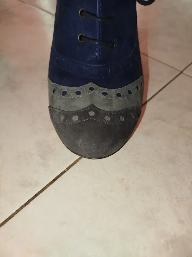 Décolleté Oxford Camoscio Donna 37.5