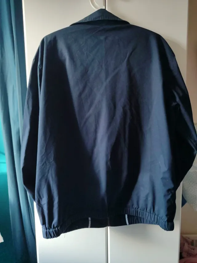 Cazadora de lona azul