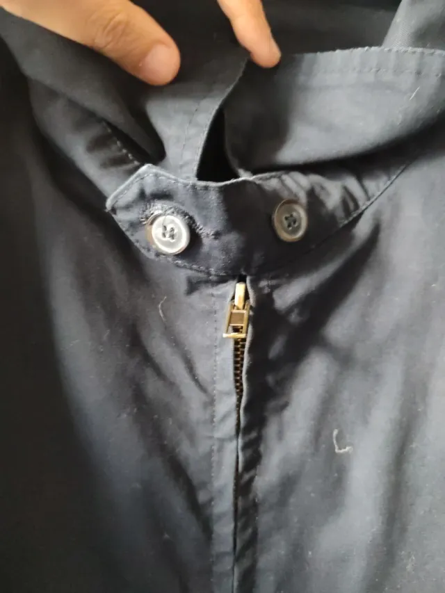 Cazadora de lona azul