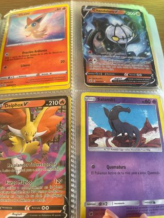 Álbum Cartas Pokémon Espada y Escudo mas cartas