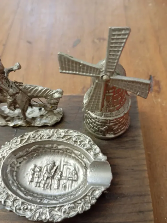 Miniatura Dom Quixote e Moinho