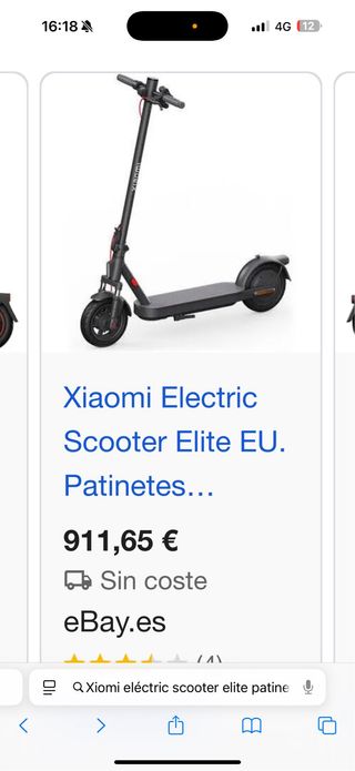 Patinete Eléctrico Xiaomi Elite EU