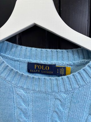 Jersey Polo Ralph Lauren Azul Cable Knit