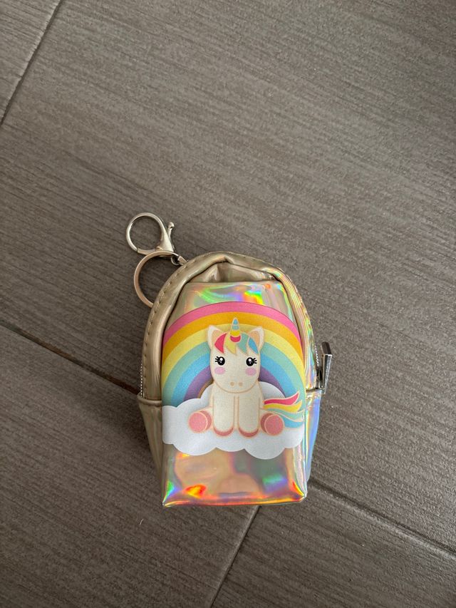 Llavero Mochila Unicornio Arcoíris