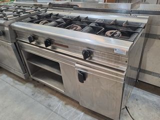 Cocina industrial 3 fuegos