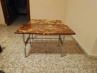 Mesitas de salón madera y metal