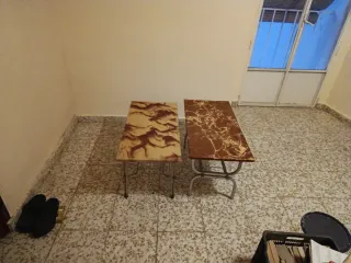Mesitas de salón madera y metal