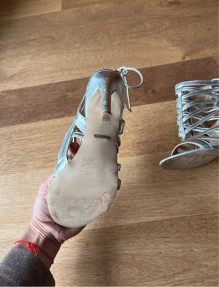 Sandalias Kurt Geiger Plata Talla 38