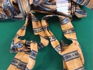 Tenda pregiata tessuto a righe oro