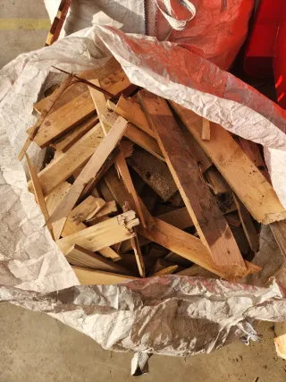 Saco de leña para chimenea