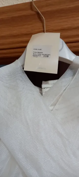 Vestido de Comunión Marla Blanco y Beige