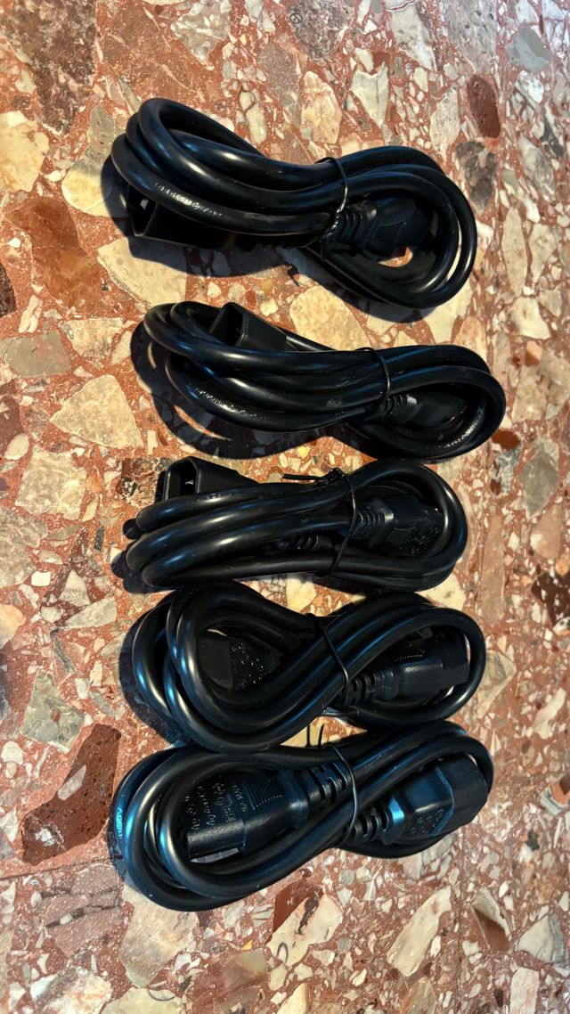 Lotto Cavi Alimentazione PC/Monitor/Elettronica