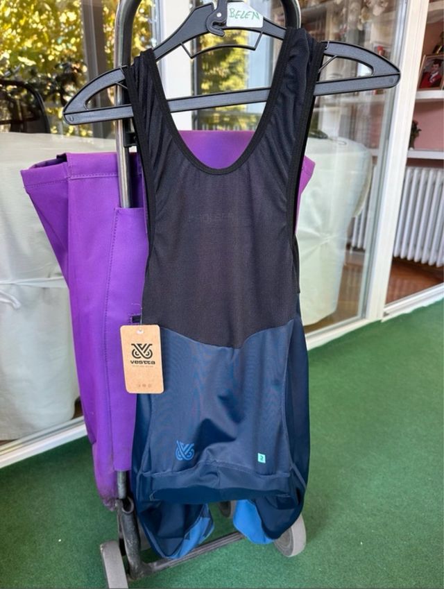 Culotte/Mono Ciclismo Negro y Azul Talla M