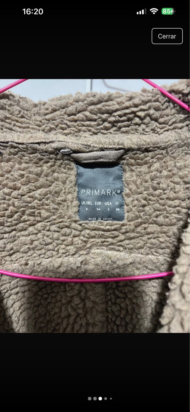 Chaqueta efecto ante con borreguito