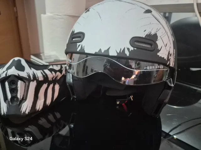 Casco Moto Diseño Calavera