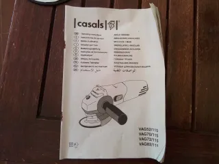 Amoladora Casals + discos y llave