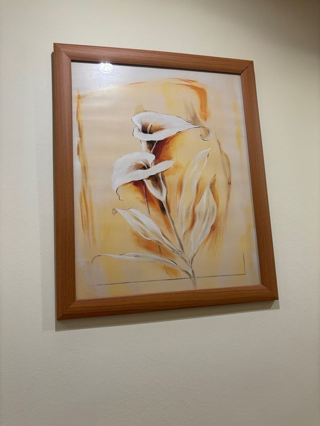 Lote 3 cuadros decorativos flores