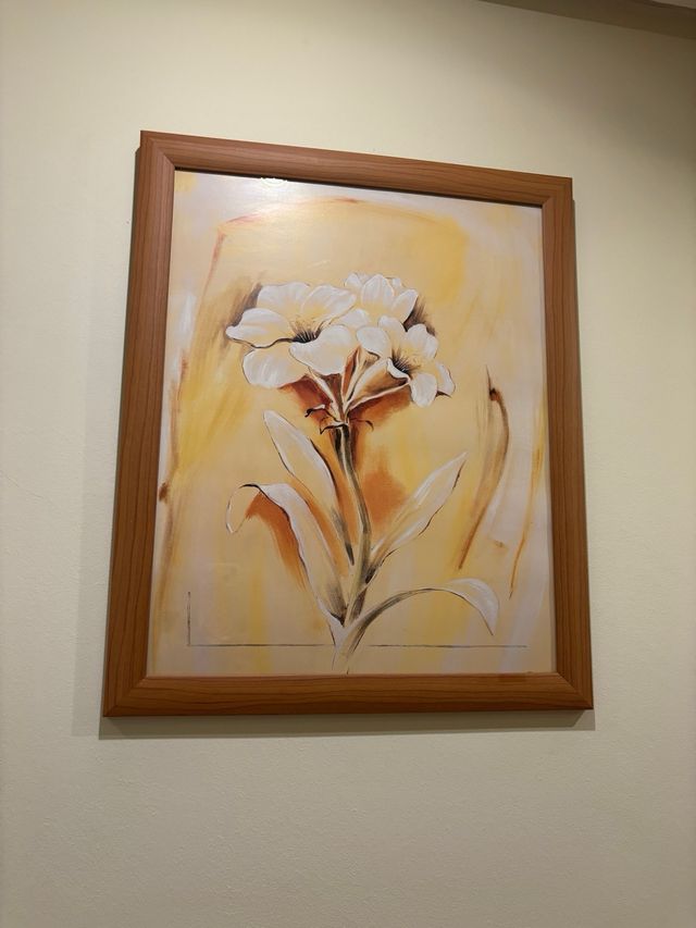 Lote 3 cuadros decorativos flores