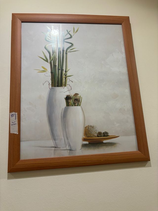 Lote 3 cuadros decorativos flores