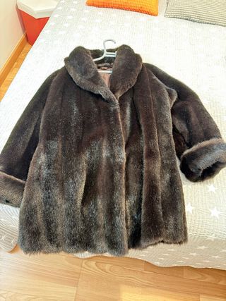 Chaquetón visón sintético marrón 44/46