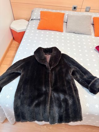 Chaquetón visón sintético marrón 44/46