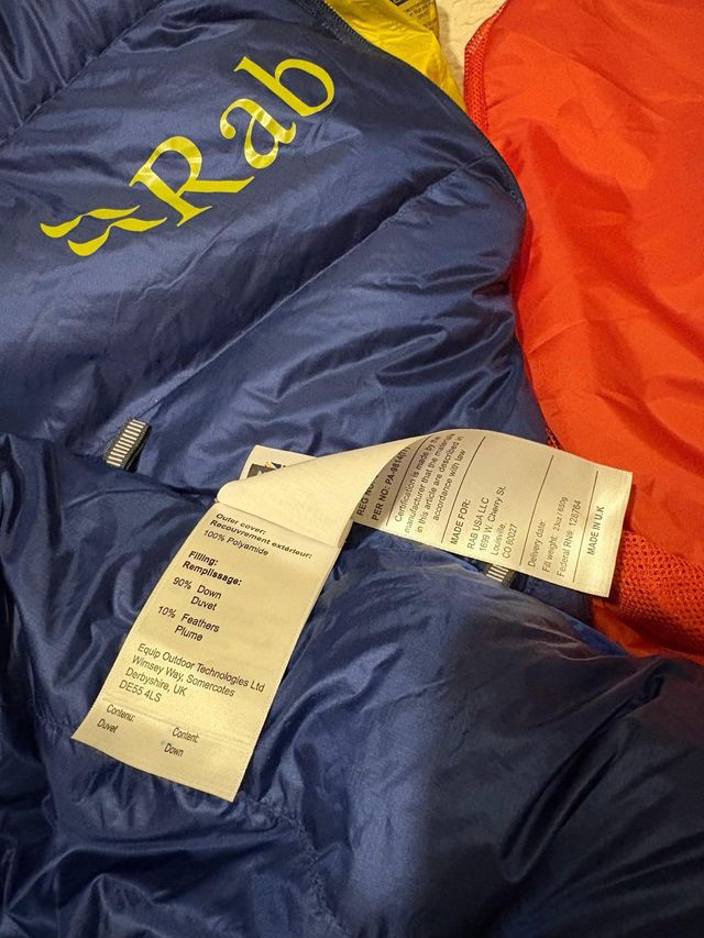 Saco RAB Neutrino 600 XL 800FP -12°C