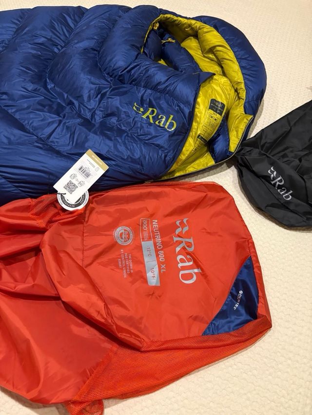 Saco RAB Neutrino 600 XL 800FP -12°C