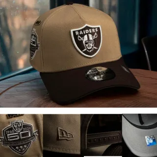 Gorra New Era Raiders Beige y Marrón