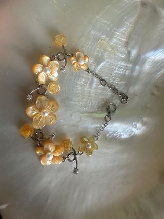 Bracciale Fiori Madreperla  e Argento 925