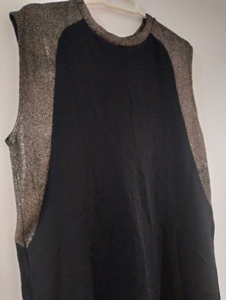 Vestido negro y plateado