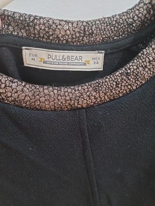 Vestido negro y plateado