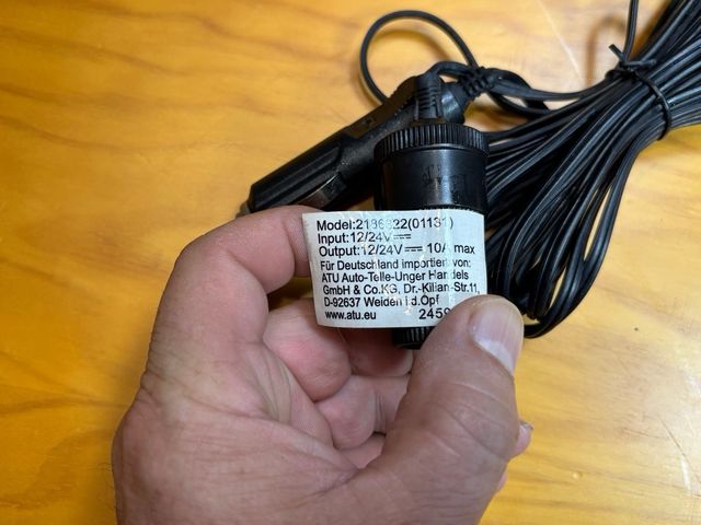 Cable alargador mechero 5 metros