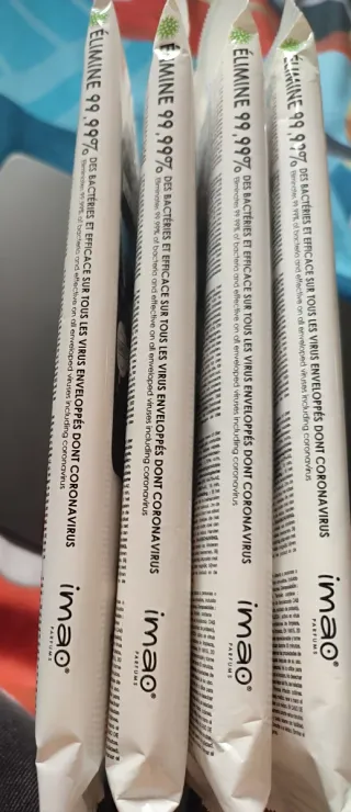 toallitas perfumadas para coche de la marca Imao