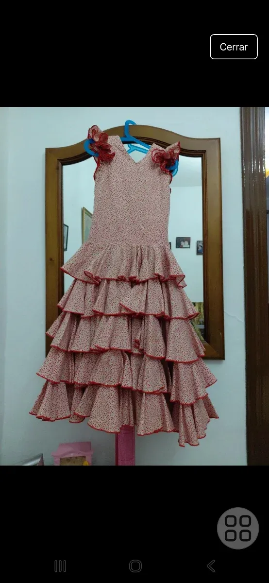 Traje de flamenca niña talla 7