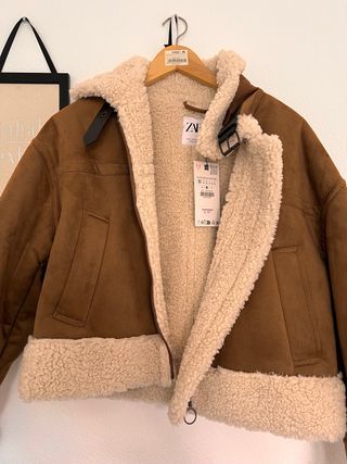 Cazadora Zara doble faz cremallera M