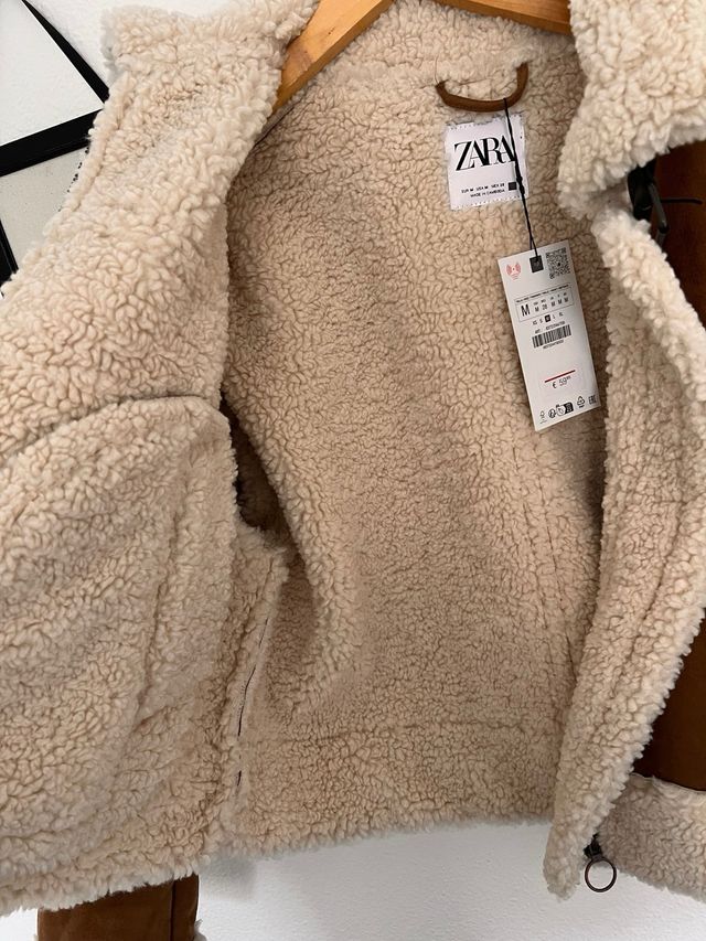 Cazadora Zara doble faz cremallera M