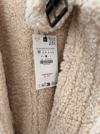 Cazadora Zara doble faz cremallera M