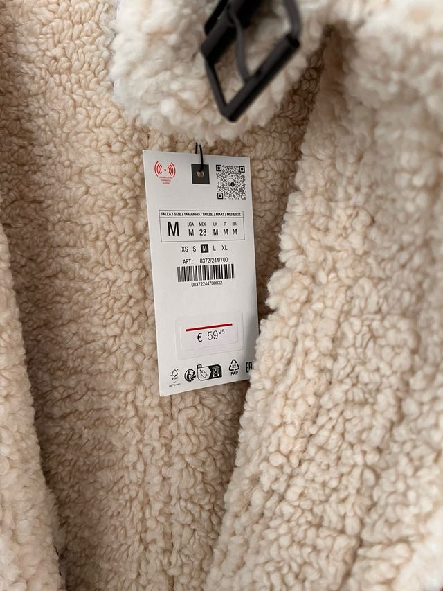 Cazadora Zara doble faz cremallera M