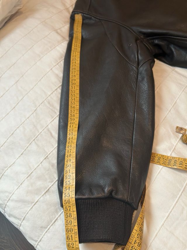 Cazadora de cuero Chevignon marrón