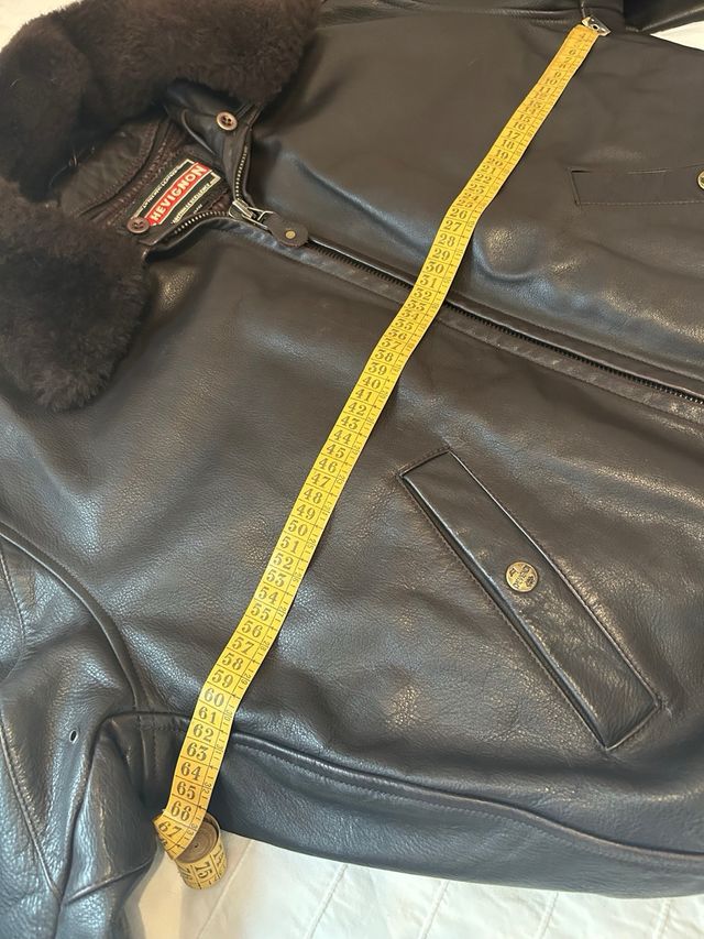 Cazadora de cuero Chevignon marrón