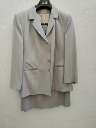 Traje Chaqueta Mujer Talla 48 Gris