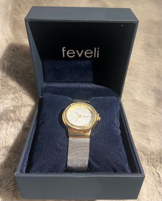 Reloj Feveli Dorado y Plateado