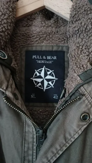 Abrigo Pull&Bear verde militar XL