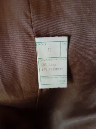 Cappotto uomo colore cammello