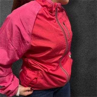 Giacca sportiva bicolore rosa e ripeto